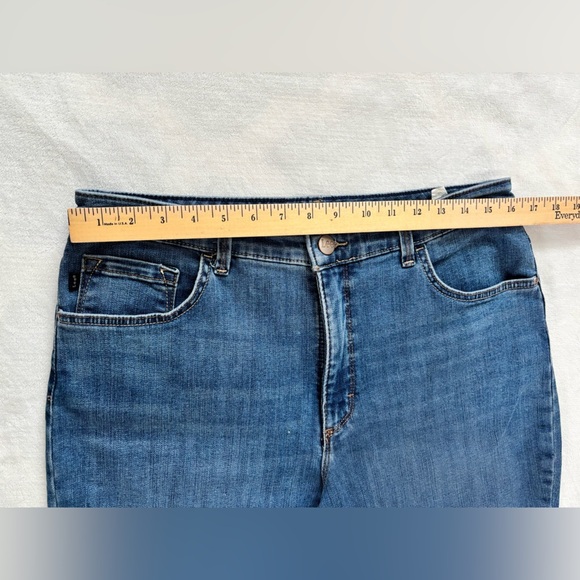 Lee Jeans Relaxed Fit Straight Leg High Rise Wash Blue Size M - Picture 4 of 12